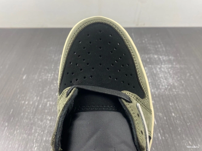 Rep TBK 1 AIR X OLIVE' SP 'BLACK LOW DM7866-002 OG TRAVIS JORDAN SCOTT 0819
